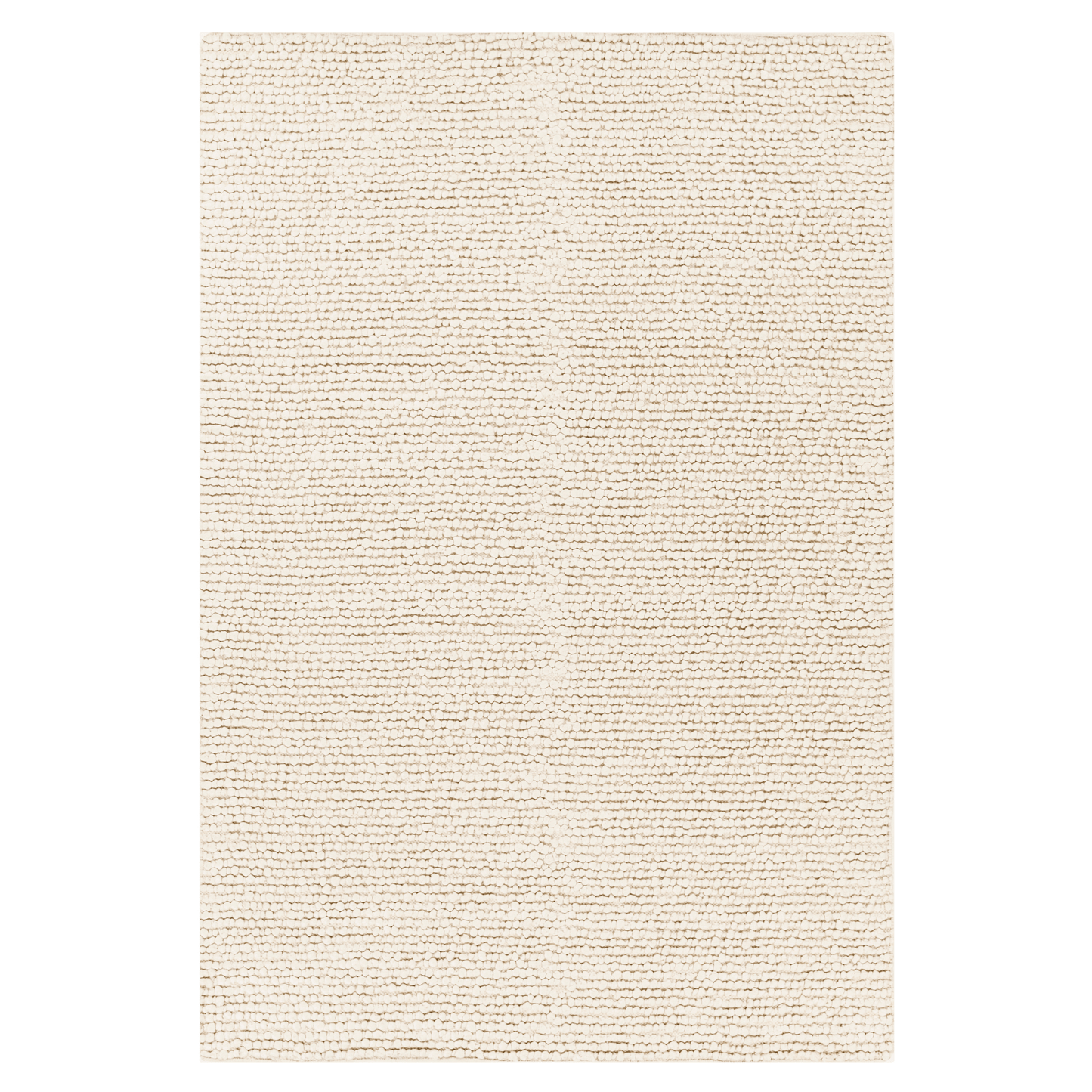 Como Ivory Hand Woven Wool Blend Area Rug - Available in a Variety of Sizes