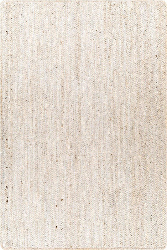 Cream Braided Jute Rug, Available in a Variety of Sizes