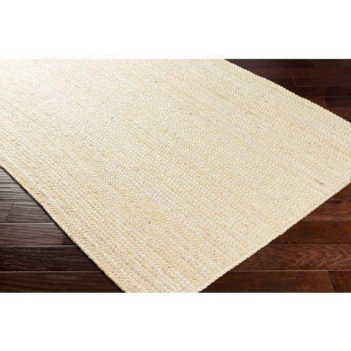 Cream Braided Jute Rug, Available in a Variety of Sizes