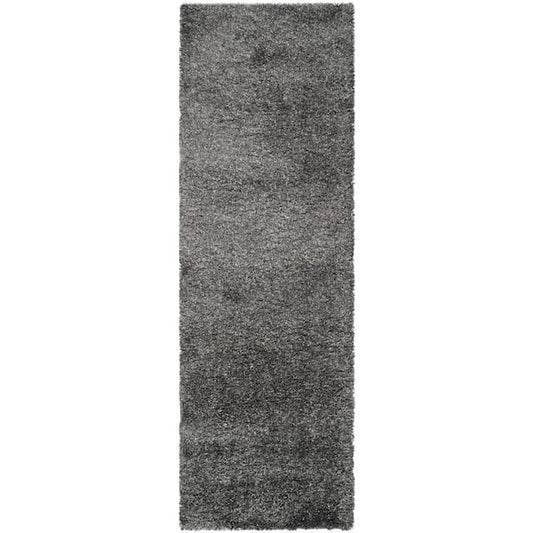 Runner Rug Area Shag Dark Gray 2 X 5 ft. Solid Plush Modern Kitchen Living Room