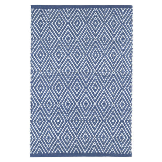 Diamond Denim/White Indoor/Outdoor Rug