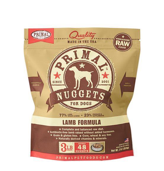 Primal Dog Formula Nuggets 3lbs