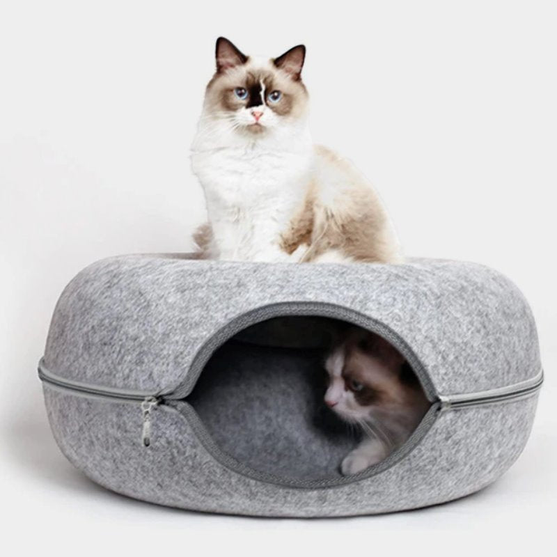 Cat Felt Donut Tunnel