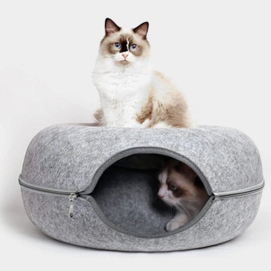 Cat Felt Donut Tunnel