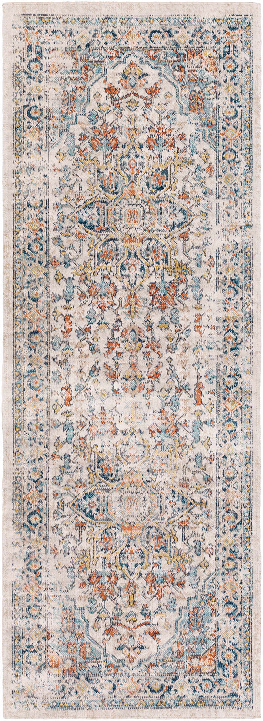 Ornate Distressed Outdoor Rug