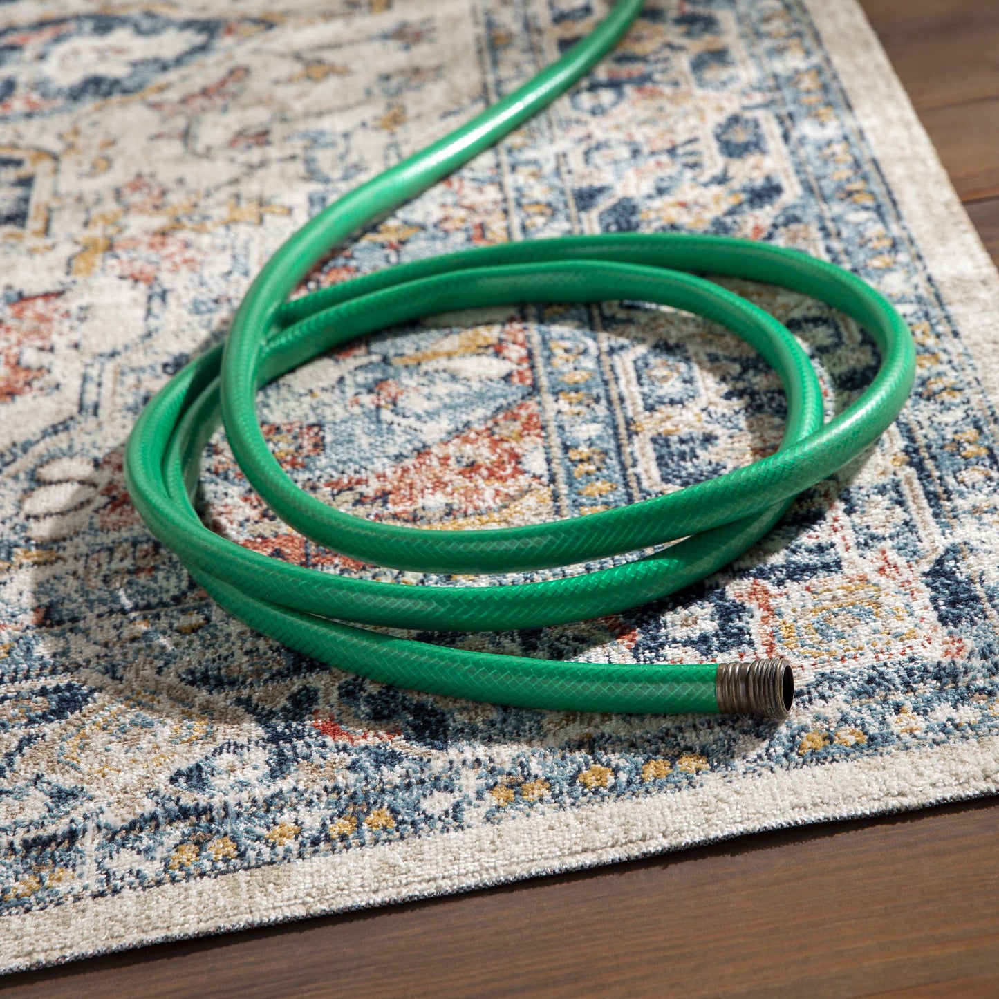 Ornate Distressed Outdoor Rug