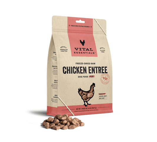 Vital Essentials Chicken Entree Nibs Freeze-Dried Raw Dog Food