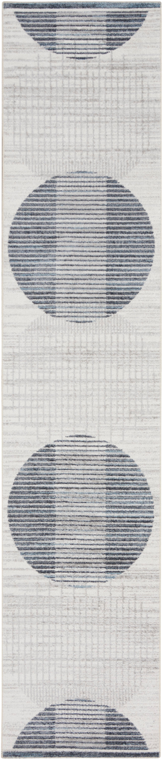 Astra Machine Washable Area Rug - Ivory Blue