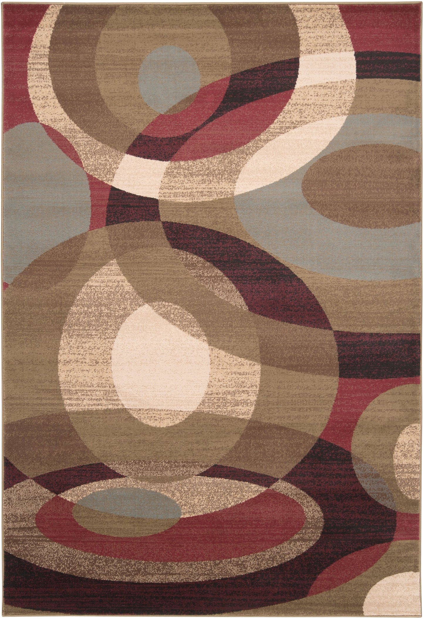 Svelte Camel Dark Coral Pear Polypropylene Area Rug - 39x24