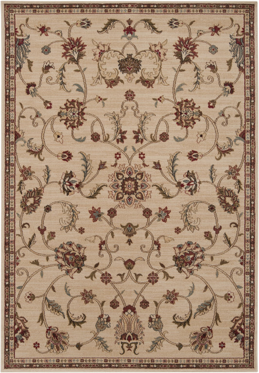 Svelte Khaki Tan Dark Brown Polypropylene Area Rug - 39x24