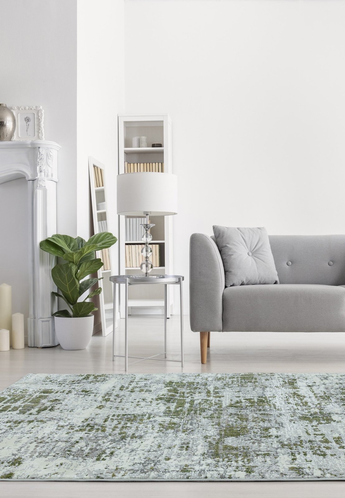 Orion OR08 Abstract Green Rug