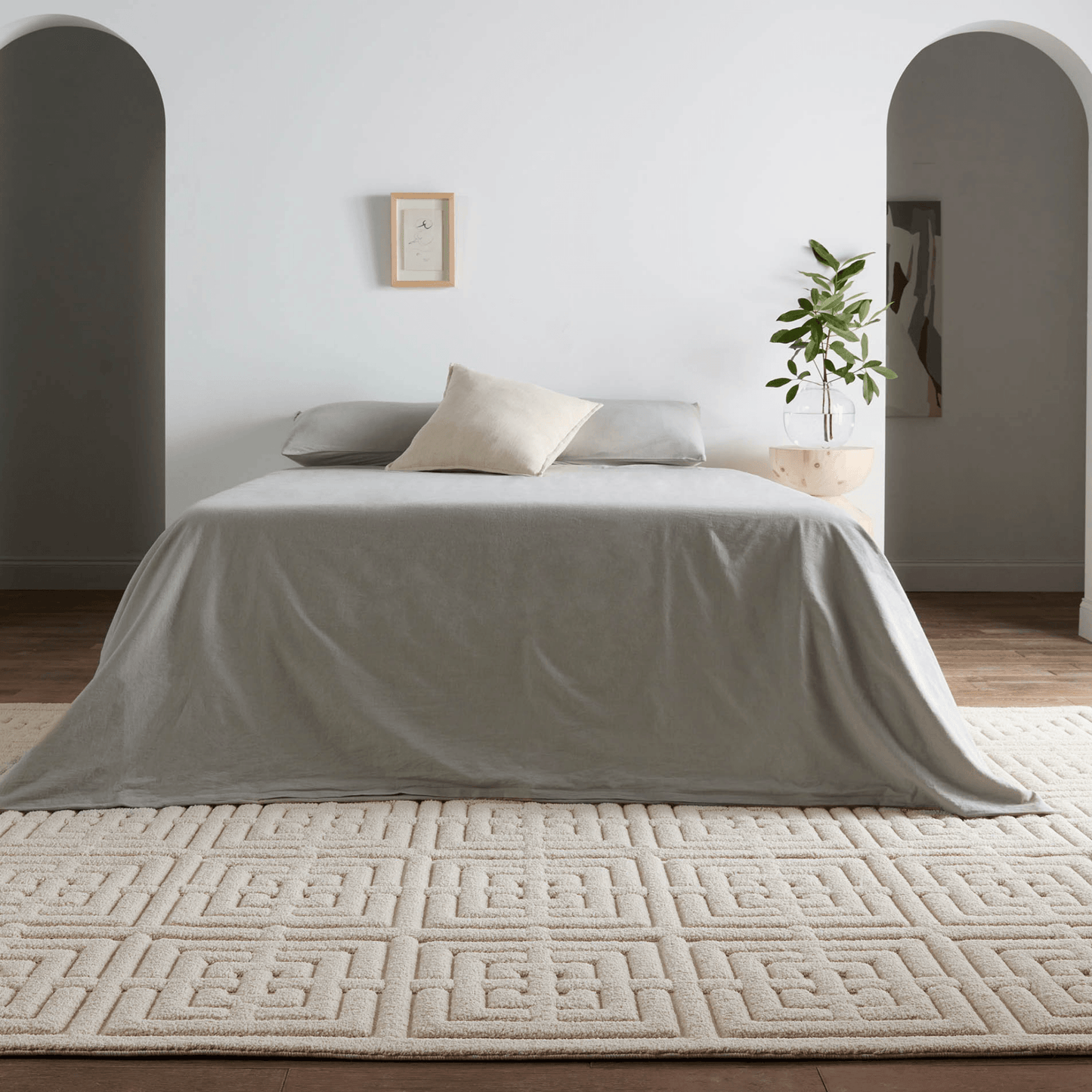 Petros Neutral Chenille Blend Area Rug - Available in a Variety of Sizes