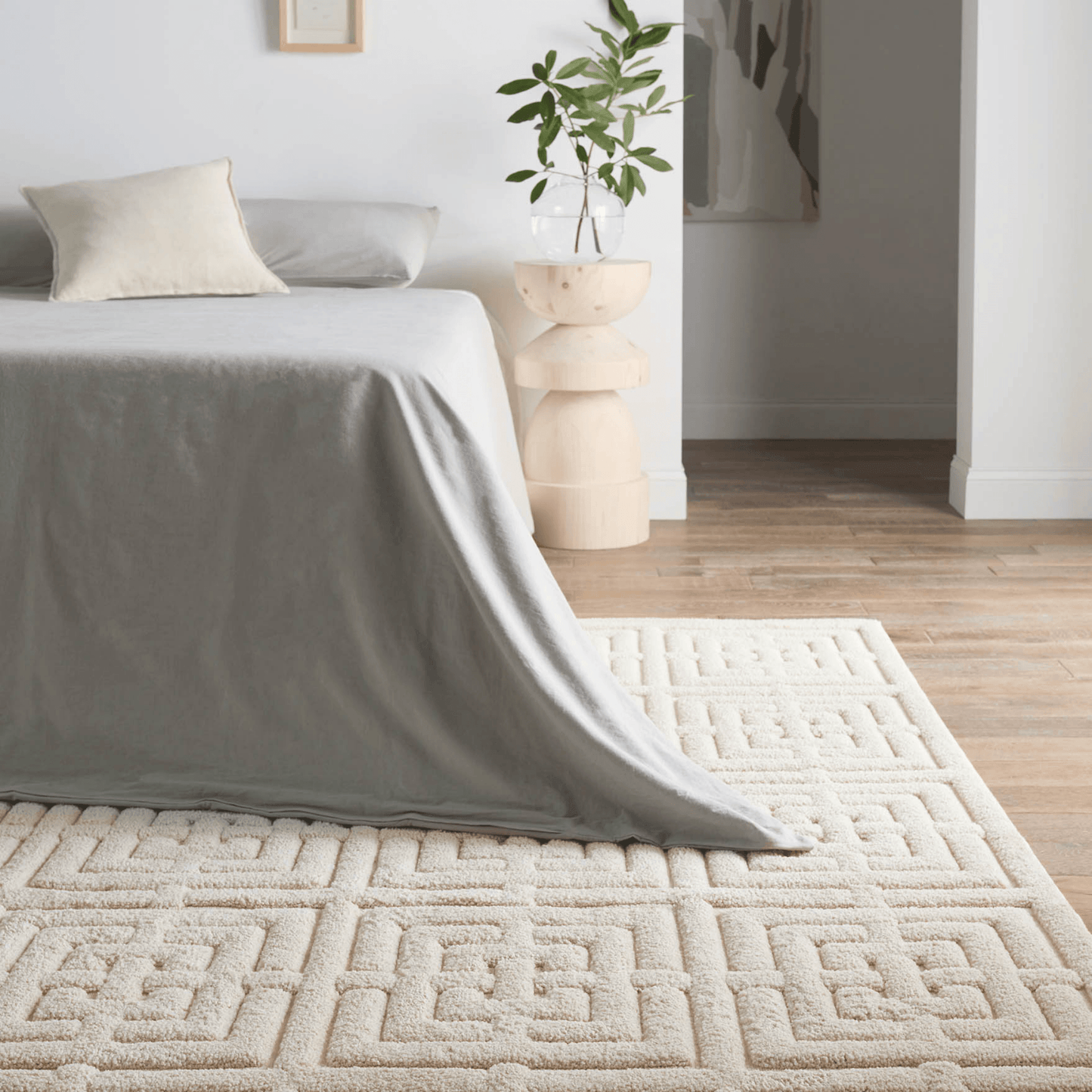 Petros Neutral Chenille Blend Area Rug - Available in a Variety of Sizes