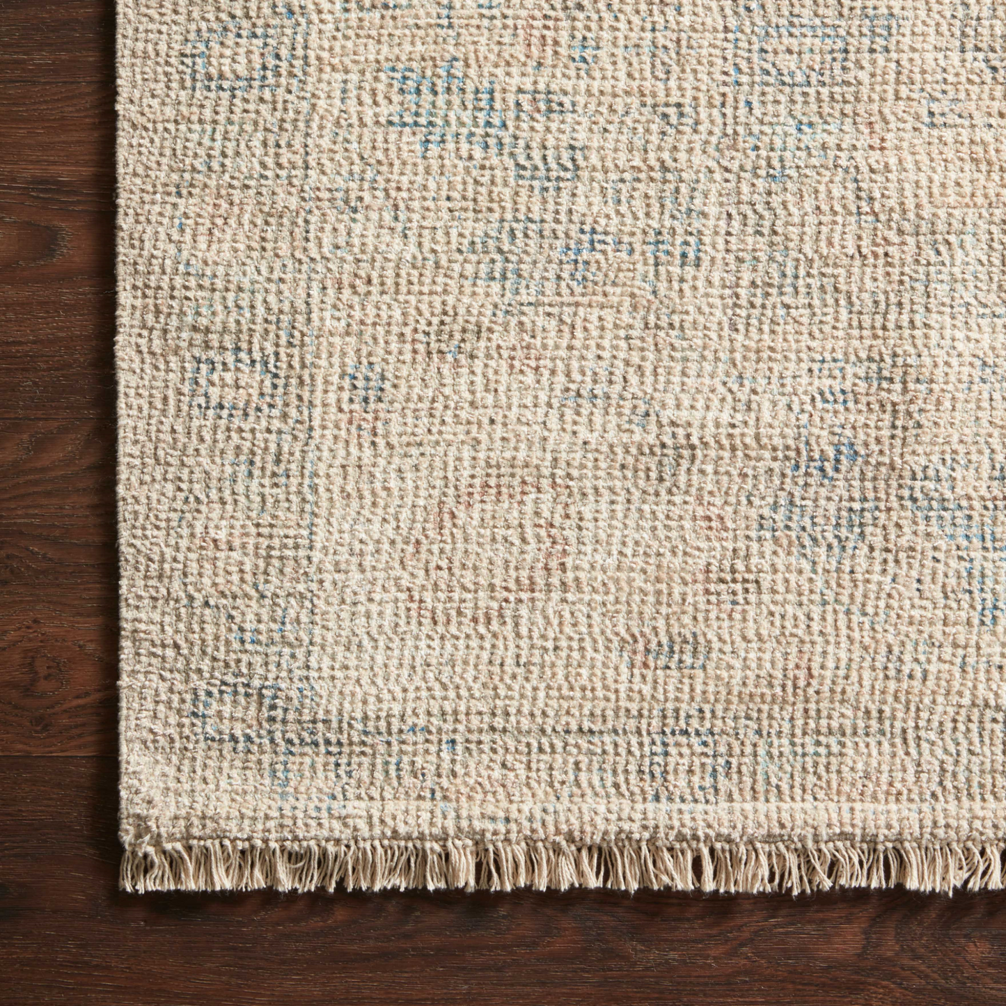 Priya Natural / Blue Area Rug