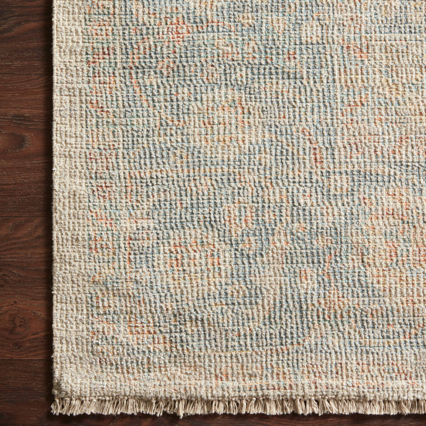 Priya Bone / Bluestone Area Rug
