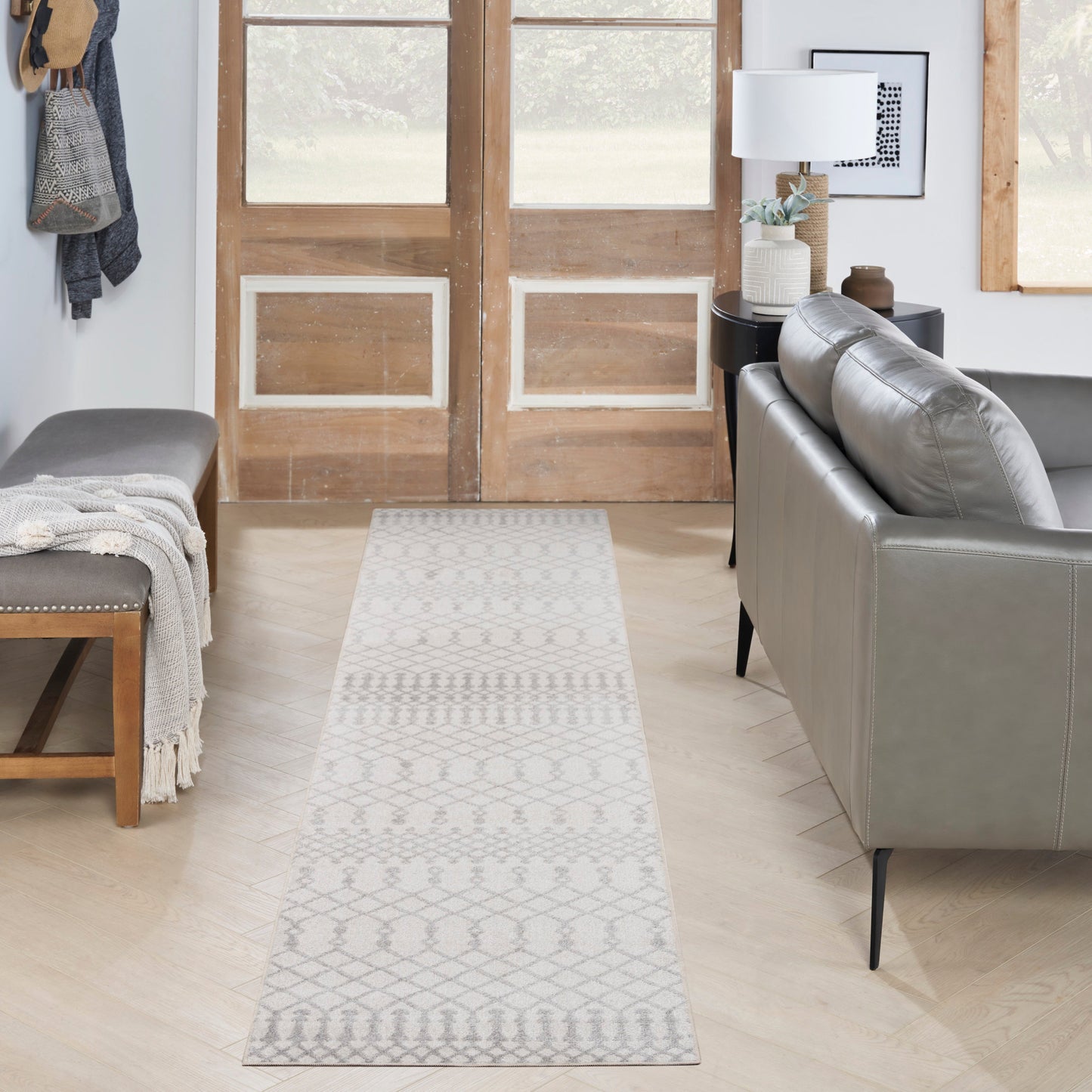 Astra Machine Washable Area Rug - Ivory
