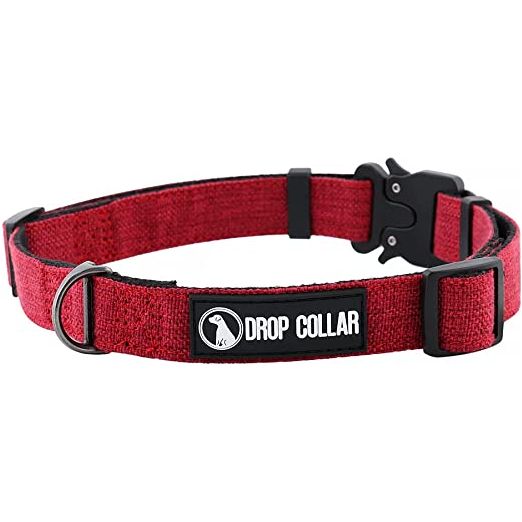 Drop Collar Natural Material Easy One Click Adjustable Dog Collar