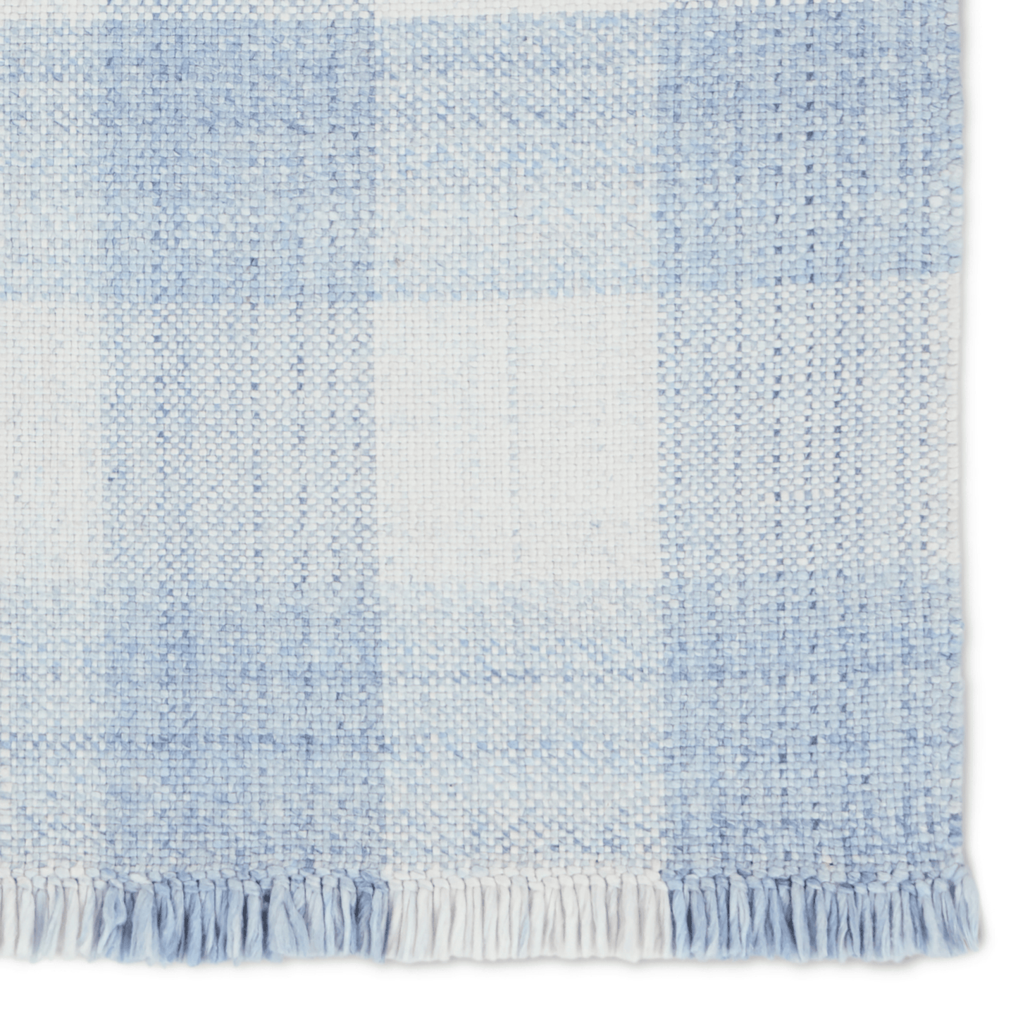 Respite Blue Plaid Handwoven Area Rug - Available in a Variety of Sizes