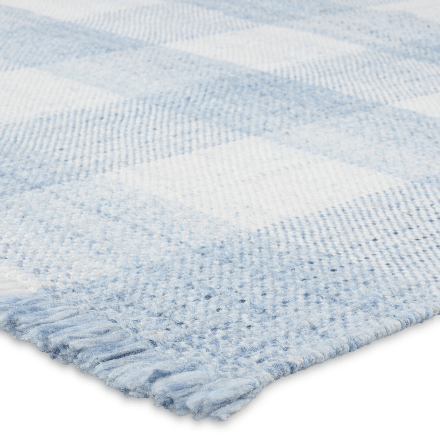 Respite Blue Plaid Handwoven Area Rug - Available in a Variety of Sizes