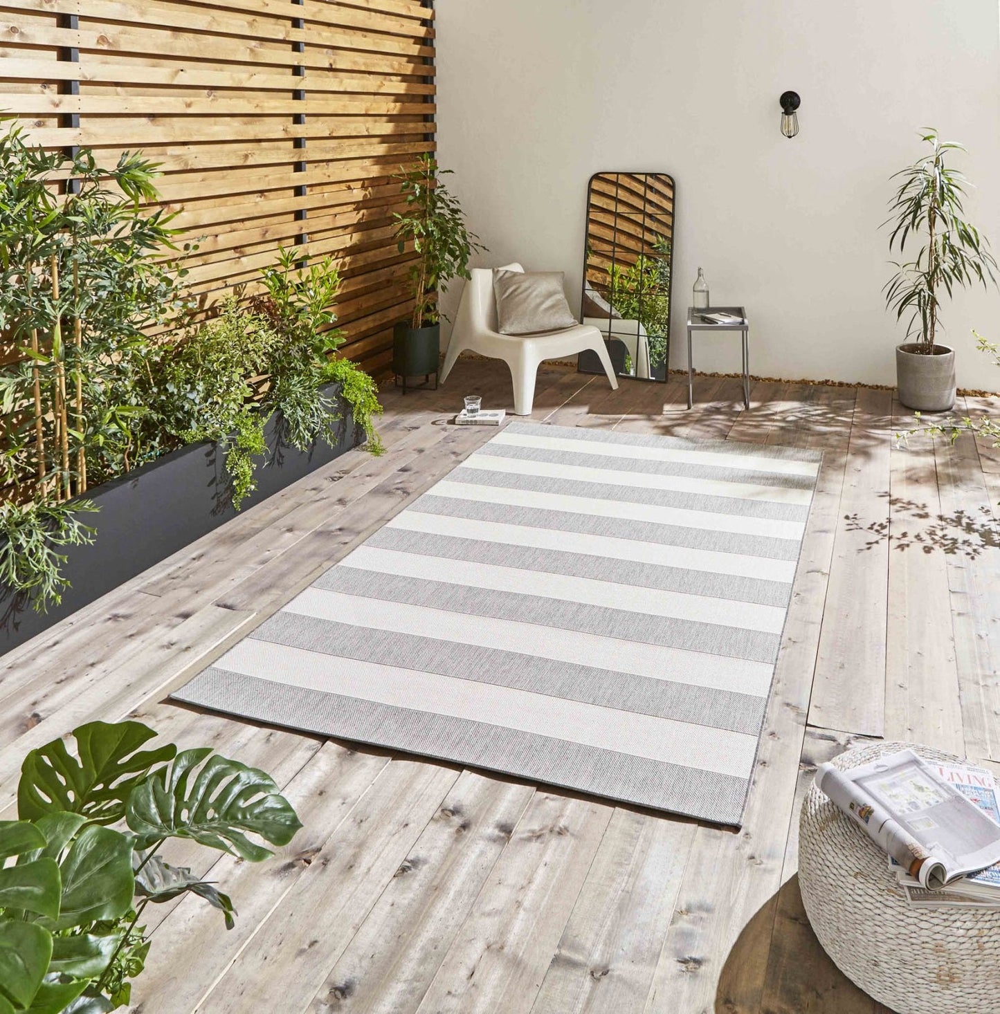 Santa Monica 48644 Grey Light Beige Rug