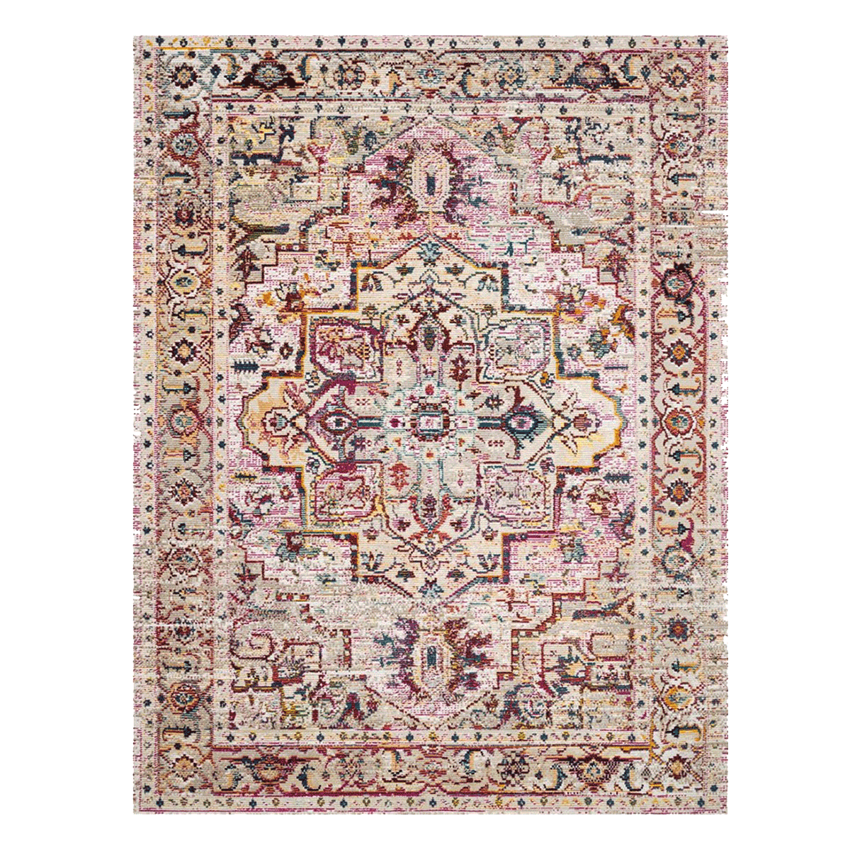 Silvia Neutral Rug by Justina Blakeney® X Loloi 18" x 18" Sample Loloi Rugs Rugs