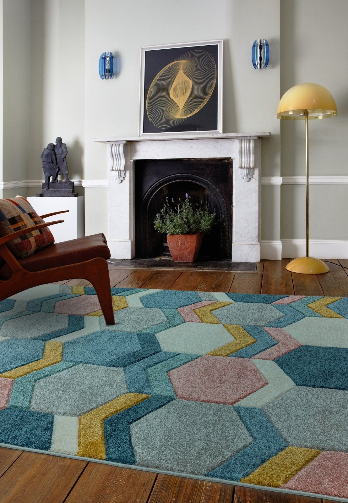 Sketch SK10 Hexagon Multi Rug