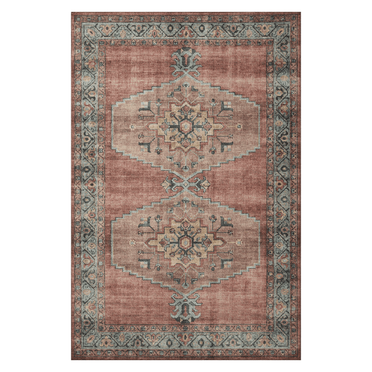 Spice Printed Mat 18" x 18" Sample Loloi Rugs Rugs