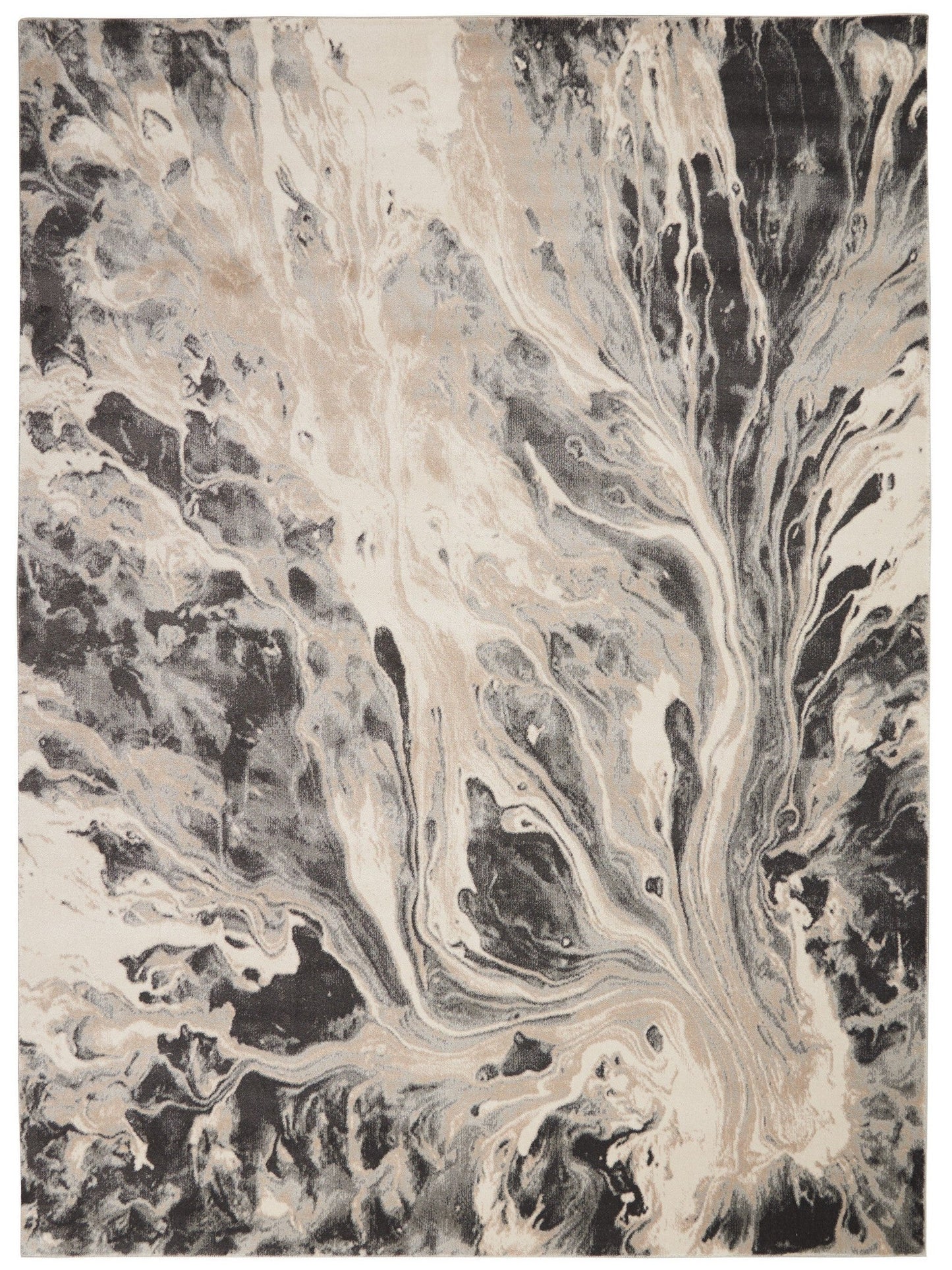 Elegance Area Rug - Charcoal/Grey/Beige (10 sizes)