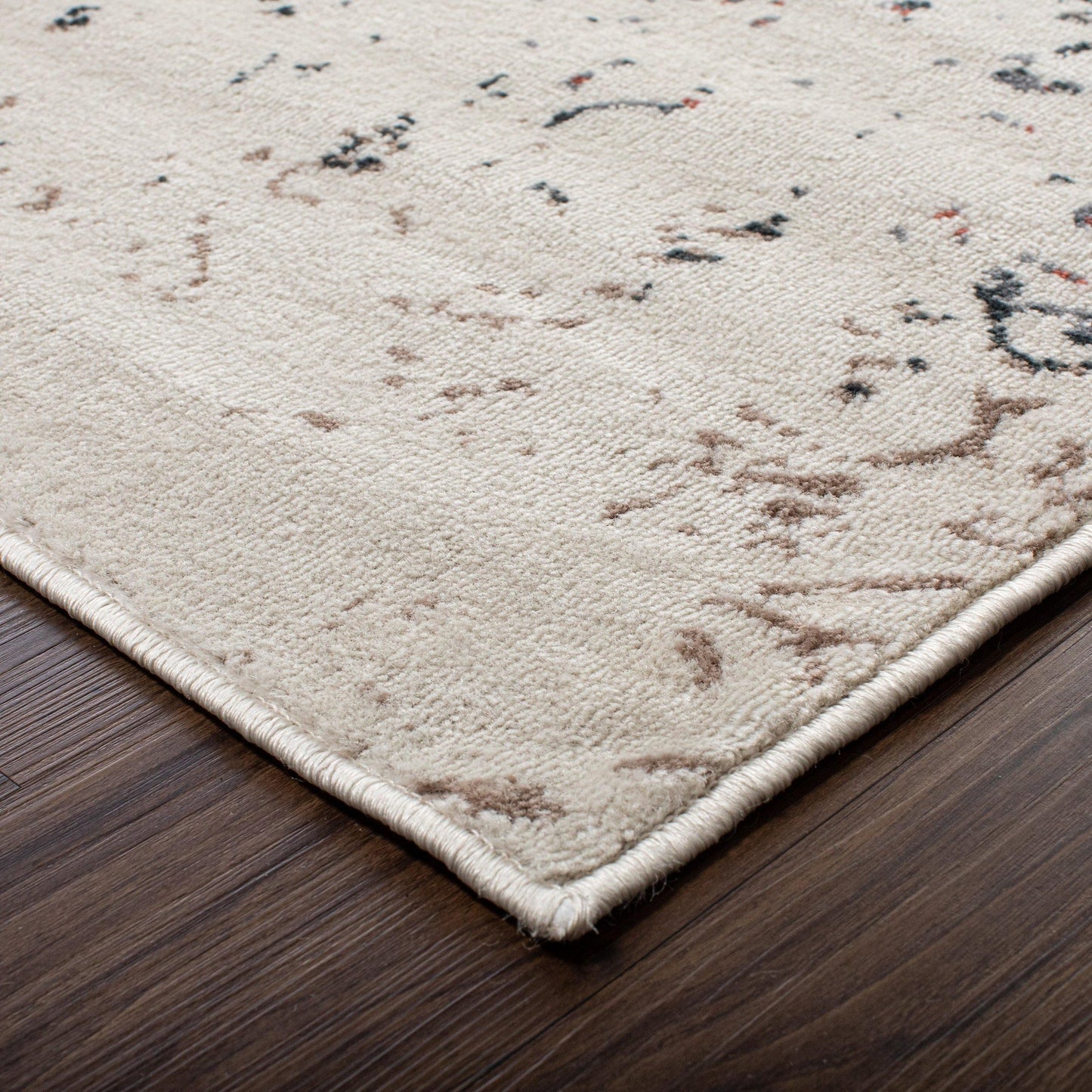 Ulani Contemporary Oriental Distressed Damask Rug