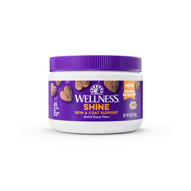 Wellness - Shine Barkin' Bacon Flavoured Soft Chew Skin & Coat Supplement For Dogs