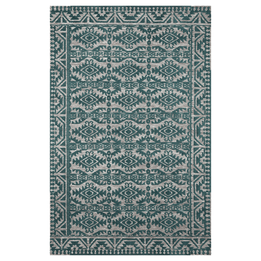 Yeshaia Teal Rug by Justina Blakeney® X Loloi 18" x 18" Sample Loloi Rugs Rugs