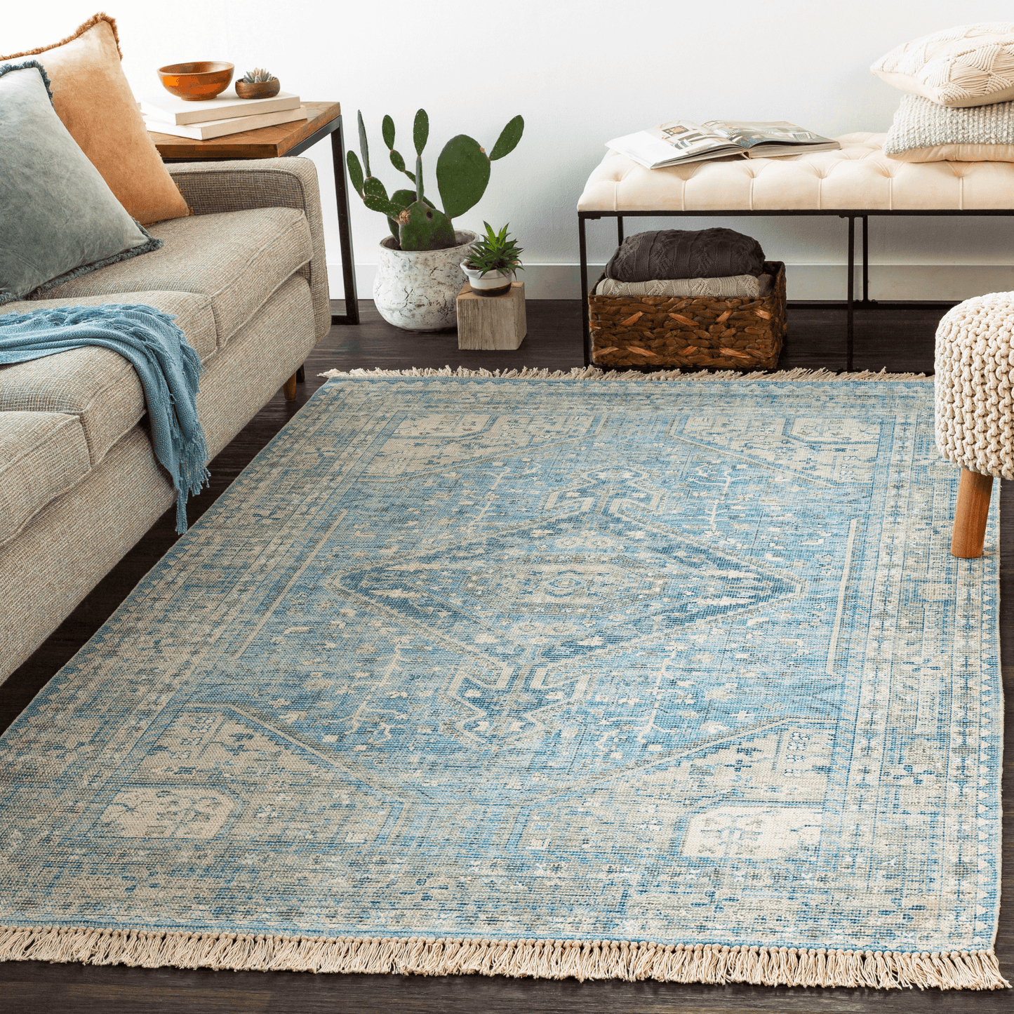 Zainab Cotton Blend Area Rug - Available in a Variety of Sizes